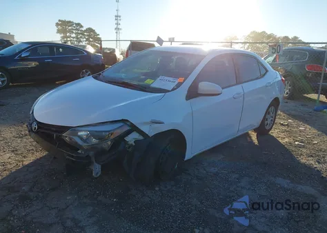 2016 Toyota Corolla L из США, поврежденный, VIN 2T1BURHE2GC489793